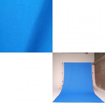 クロマキー撮影背景用布・バックグランドクロス　ブルー(2.7x7m)BCP-05
